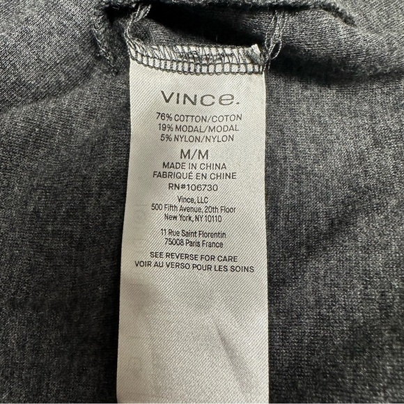 Vince A-line Charcoal Long Sleeve Dress size M NWOT - Picture 6 of 8